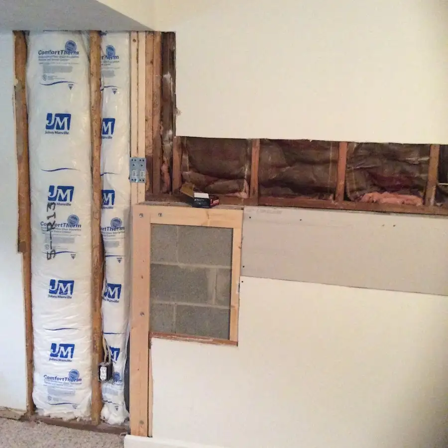 Wall insulation replacement during Odor Removal & Deodorization in Uxbridge